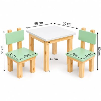 mesa mas dos sillas